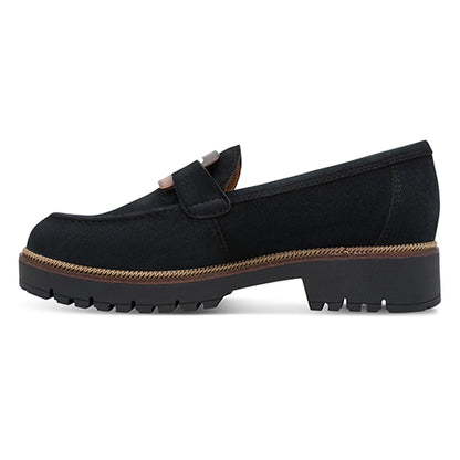 Tamaris Ladies Loafers - 24722-43 - Navy Suede