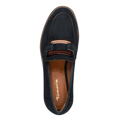 Tamaris Ladies Loafers - 24722-43 - Navy Suede