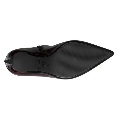 Black shoe sole on a white background