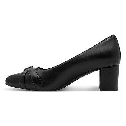 Jana Court Block Heel - 22462-47 - Black