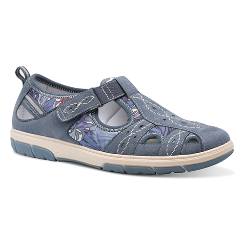 Jana Ladies Cross Strap Shoes - 23671-44 - Blue