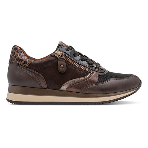 Brown shoes on a white background