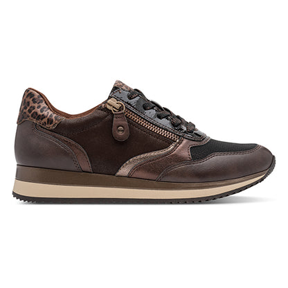 Brown shoes on a white background