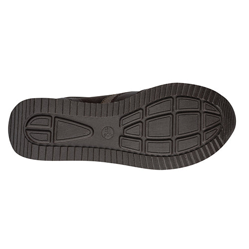 Black shoe sole on a white background