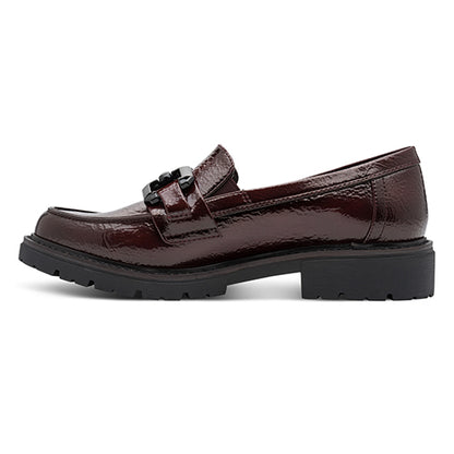 Jana Ladies Loafers - 24764-41 - Burgundy Patent