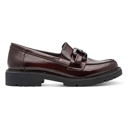 Jana Ladies Loafers - 24764-41 - Burgundy Patent