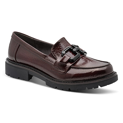 Jana Ladies Loafers - 24764-41 - Burgundy Patent