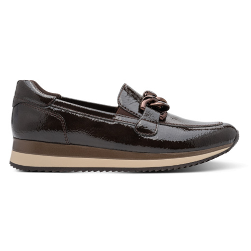 Jana Ladies Loafer - 24766-42 - Brown Patent
