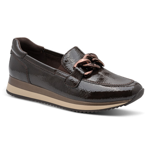 Jana Ladies Loafer - 24766-42 - Brown Patent