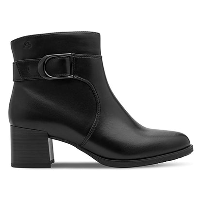 Jana Ladies Block Heeled Ankle Boots - 25370-47 - Black