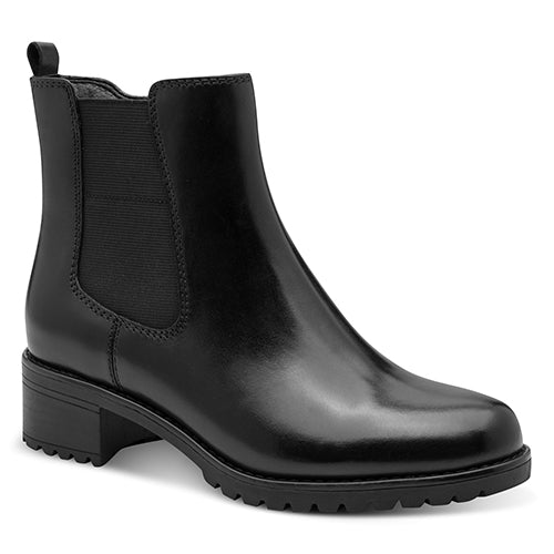 Black boot on a white background