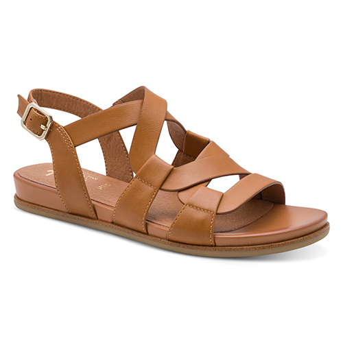 Jana Ladies Flat Sandals - 28161-44 - Tan