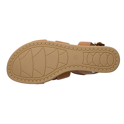 Jana Ladies Flat Sandals - 28161-44 - Tan