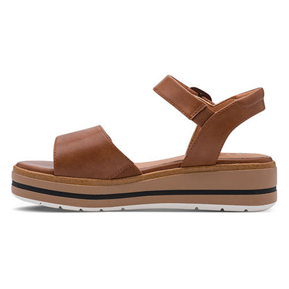 Jana Ladies Wedge Sandals - 28269-46 - Cognac