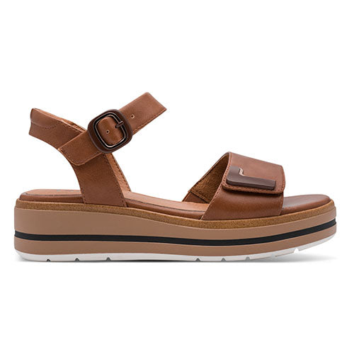 Jana Ladies Wedge Sandals - 28269-46 - Cognac