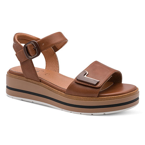 Jana Ladies Wedge Sandals - 28269-46 - Cognac