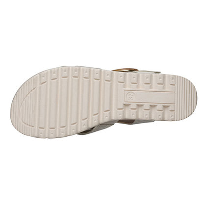 Jana Ladies Wedge  Sandals - 28272 -46 - Beige/Gold