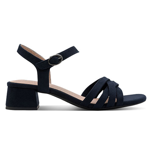 Jana Block Heeled Sandals - 28280-46 - Navy