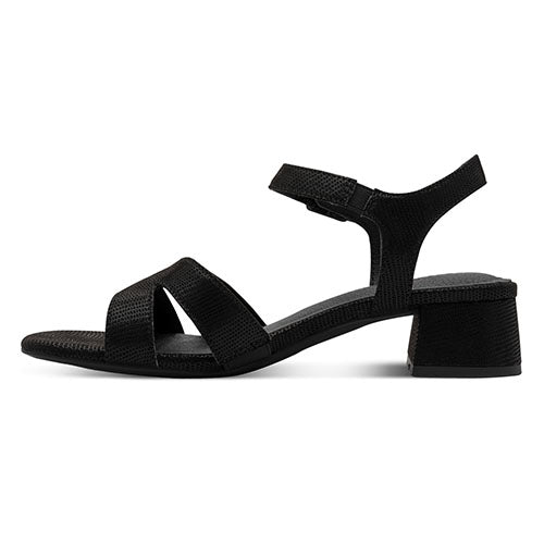 Jana Ladies Block Heeled Sandals - 28382-46 - Black