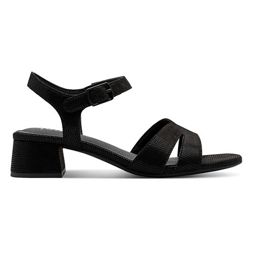 Jana Ladies Block Heeled Sandals - 28382-46 - Black