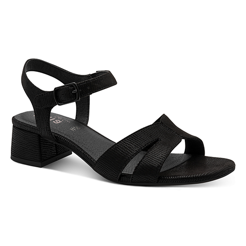 Jana Ladies Block Heeled Sandals - 28382-46 - Black