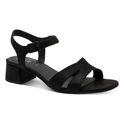 Jana Ladies Block Heeled Sandals - 28382-46 - Black