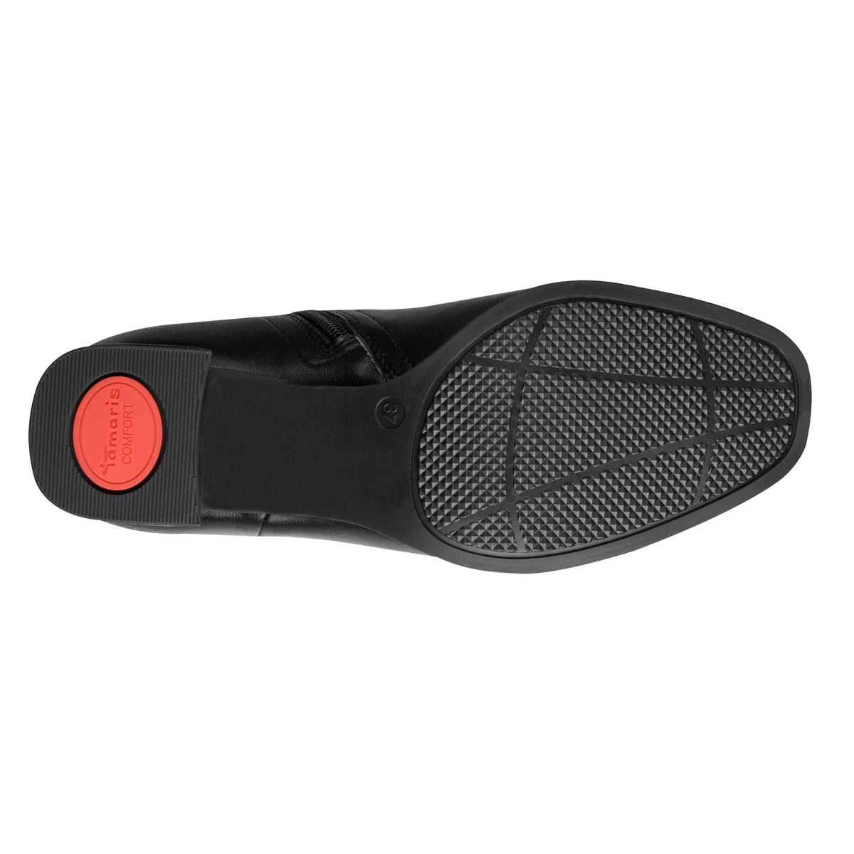 Black sole on a white background
