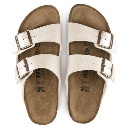 Birkenstock Ladies Sandals - Arizona Birko-Flor - Graceful Pearl White