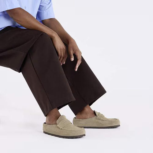 Birkenstock Ladies Wrapped  Clogs - Naples - Taupe
