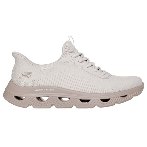 Skechers Ladies Slip-In Trainers - 117629 - Nature/Beige