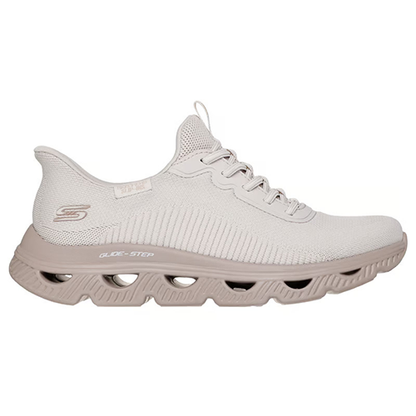 Skechers Ladies Slip-In Trainers - 117629 - Nature/Beige