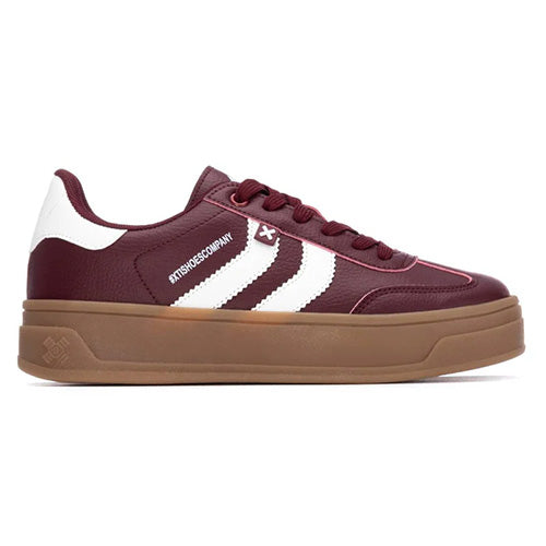 XTI Ladies Platform Trainers - 144585 - Burgundy