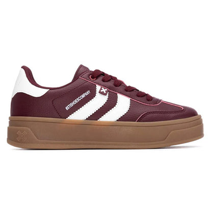 XTI Ladies Platform Trainers - 144585 - Burgundy