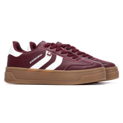XTI Ladies Platform Trainers - 144585 - Burgundy