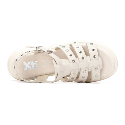 XTI Ladies Flatform Sandals - 145238 - Ice
