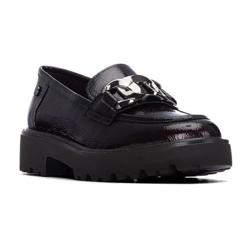 XTI Ladies Loafers- 146258 - Burgundy Patent