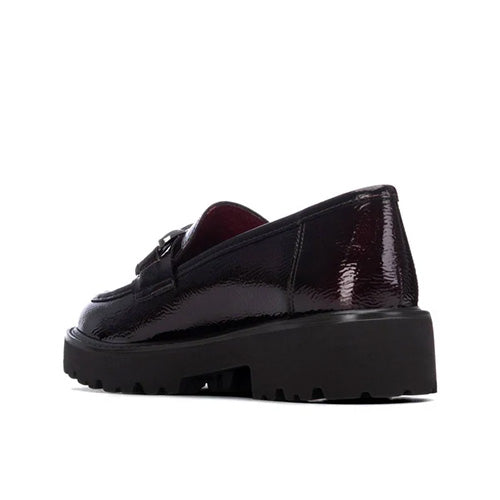 XTI Ladies Loafers- 146258 - Burgundy Patent