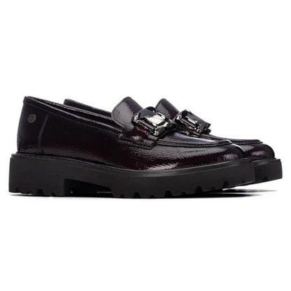 XTI Ladies Loafers- 146258 - Burgundy Patent