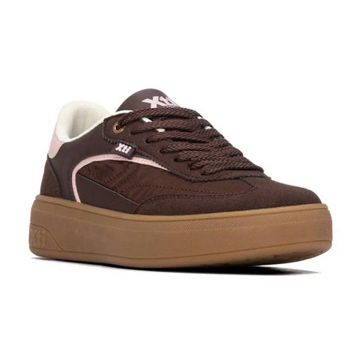 XTI Ladies Platform Trainers - 146278 - Brown