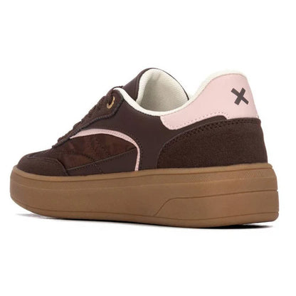 XTI Ladies Platform Trainers - 146278 - Brown