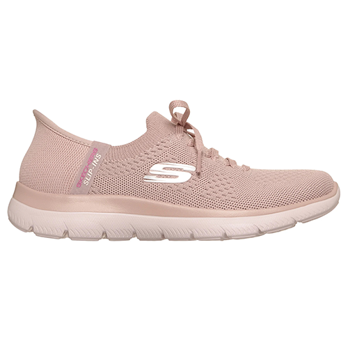 Skechers Ladies Slip-In Trainers - 150263 - Pink