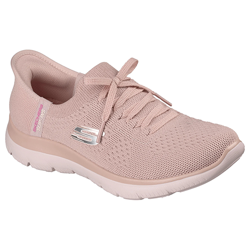 Skechers Ladies Slip-In Trainers - 150263 - Pink