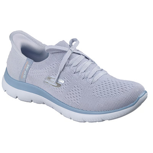 Skechers Ladies Slip-In Trainers - 150263 - Blue