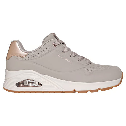 Skechers Ladies Uno Trainers - 177094 - Taupe