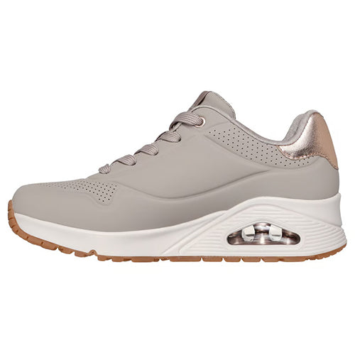 Skechers Ladies Uno Trainers - 177094 - Taupe