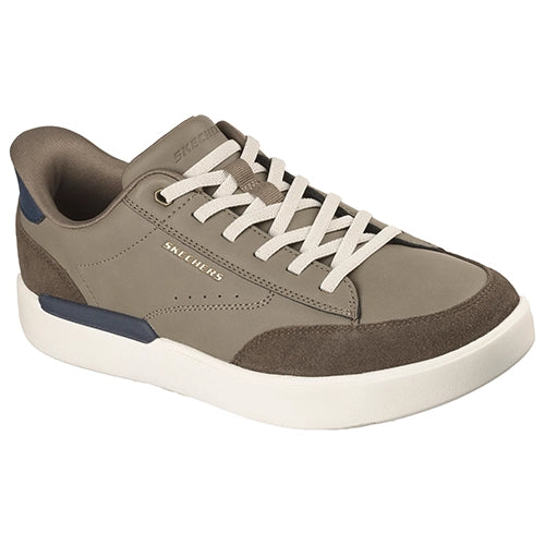 Skechers Mens Slip-Ins Trainers - 211370 - Dark Taupe