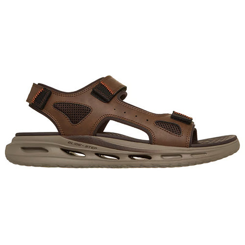 Skechers Mens Velcro Strap Sandal - 211371 - Brown