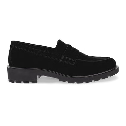 Ecco Ladies Loafers - 231333 - Black Suede