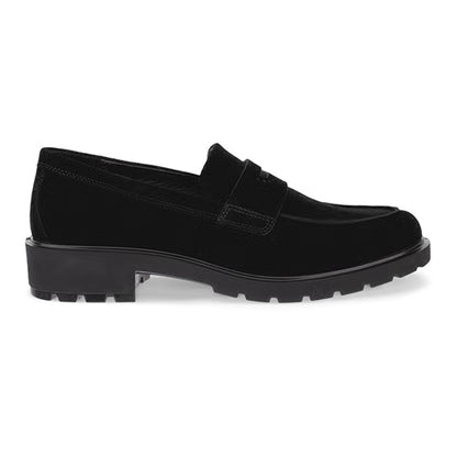 Ecco Ladies Loafers - 231333 - Black Suede
