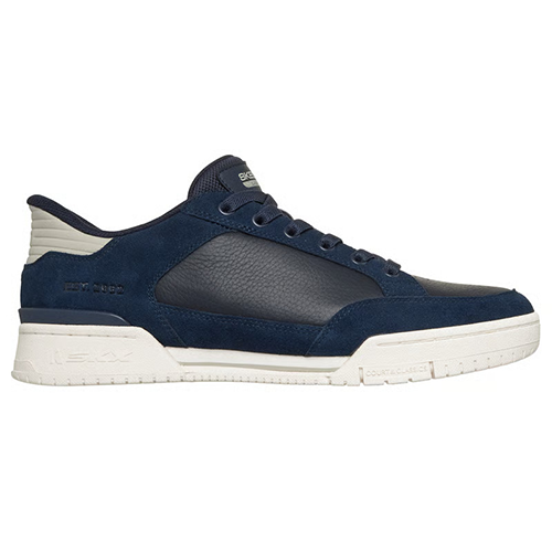 Skechers Mens Lth Slip-In Trainer - 254204 - Navy/white